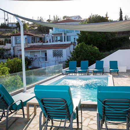 Villa Luna Private Heated Hydro Pool Bbq Beach 4Min Agia Marina Mikrolimanou 외부 사진