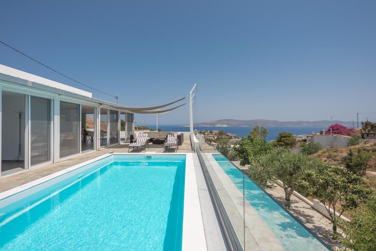 Villa Luna Private Heated Hydro Pool Bbq Beach 4Min Agia Marina Mikrolimanou 외부 사진