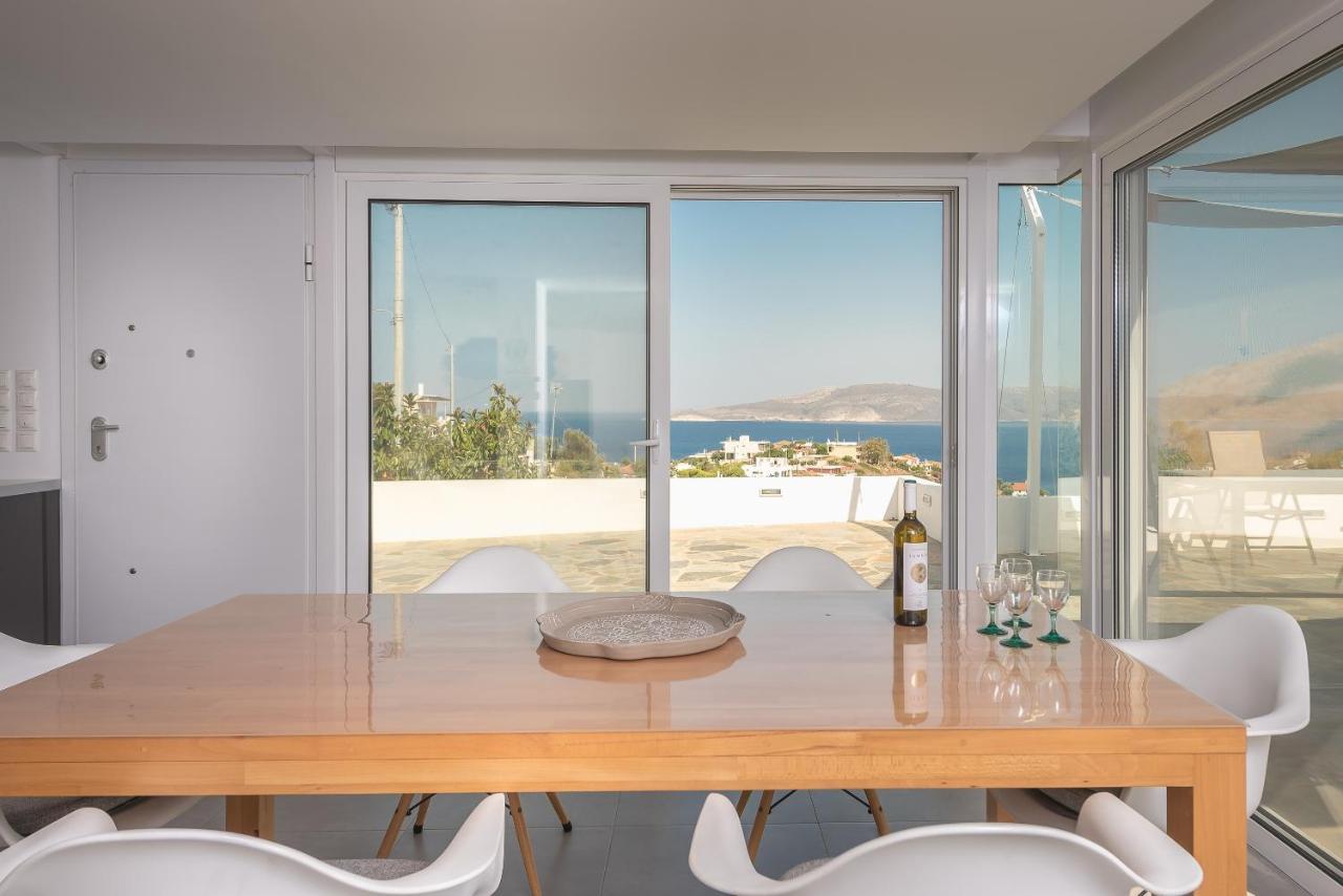 Villa Luna Private Heated Hydro Pool Bbq Beach 4Min Agia Marina Mikrolimanou 외부 사진