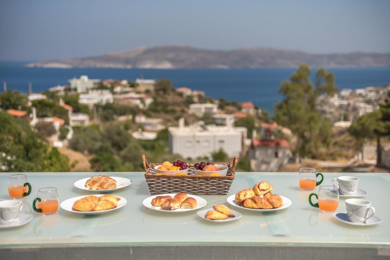 Villa Luna Private Heated Hydro Pool Bbq Beach 4Min Agia Marina Mikrolimanou 외부 사진