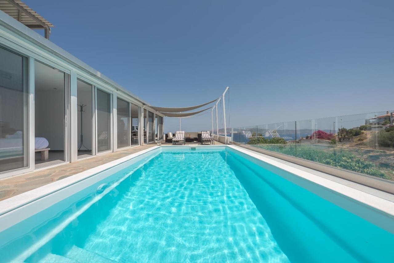 Villa Luna Private Heated Hydro Pool Bbq Beach 4Min Agia Marina Mikrolimanou 외부 사진