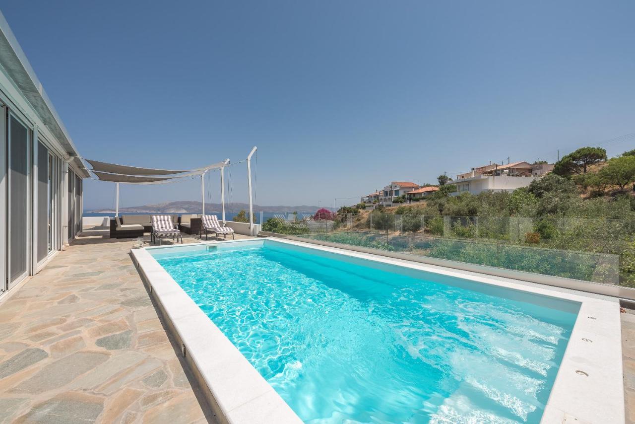 Villa Luna Private Heated Hydro Pool Bbq Beach 4Min Agia Marina Mikrolimanou 외부 사진