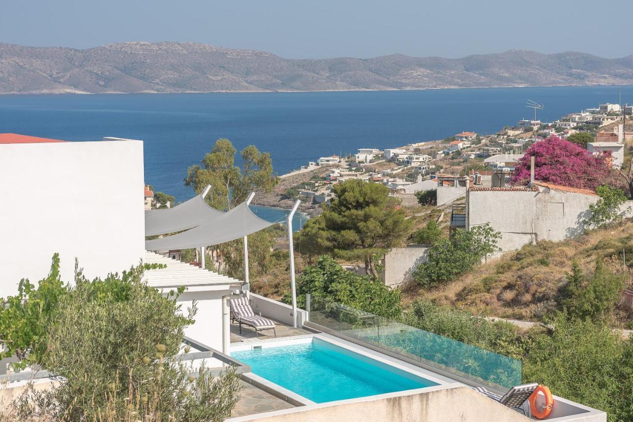 Villa Luna Private Heated Hydro Pool Bbq Beach 4Min Agia Marina Mikrolimanou 외부 사진