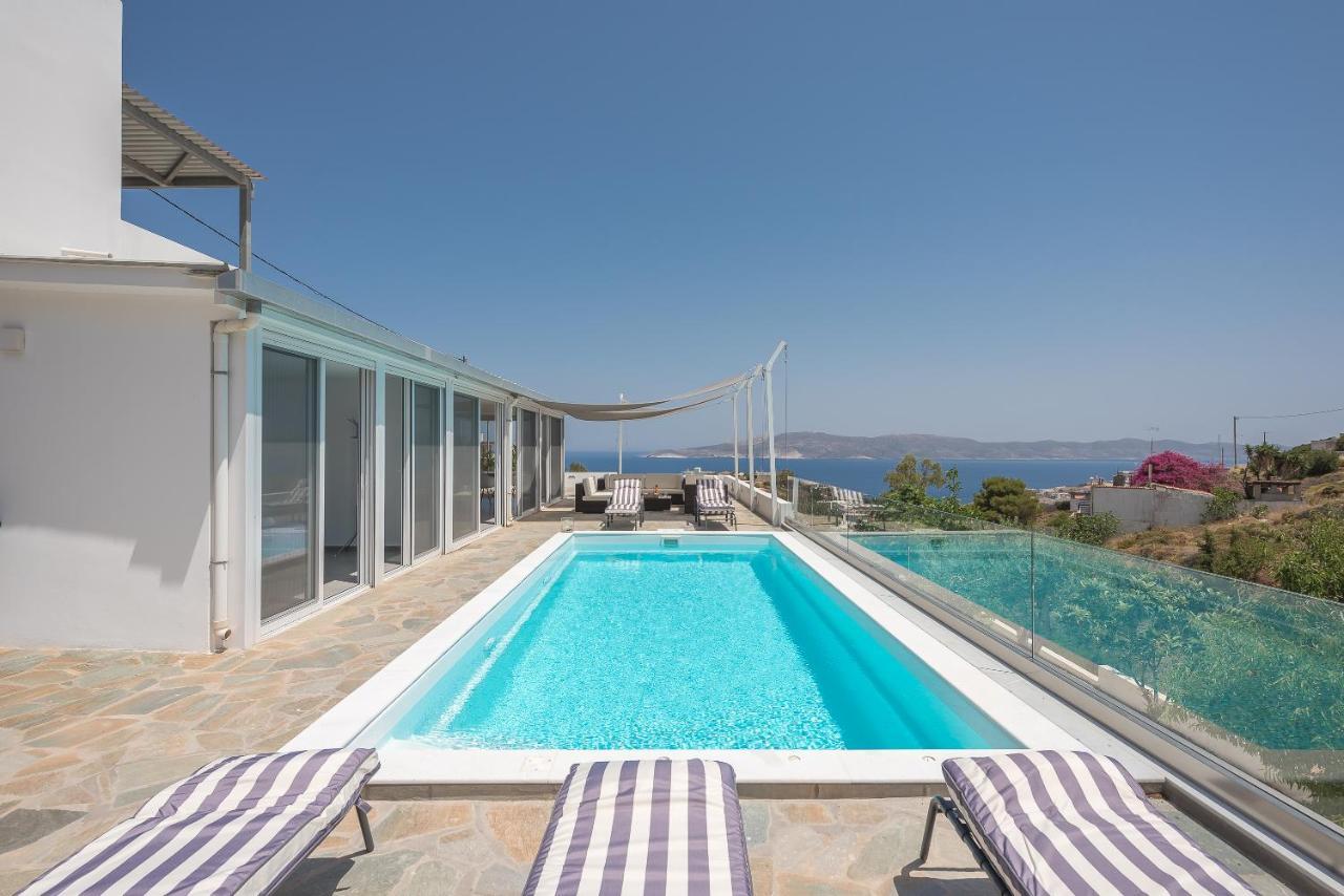 Villa Luna Private Heated Hydro Pool Bbq Beach 4Min Agia Marina Mikrolimanou 외부 사진