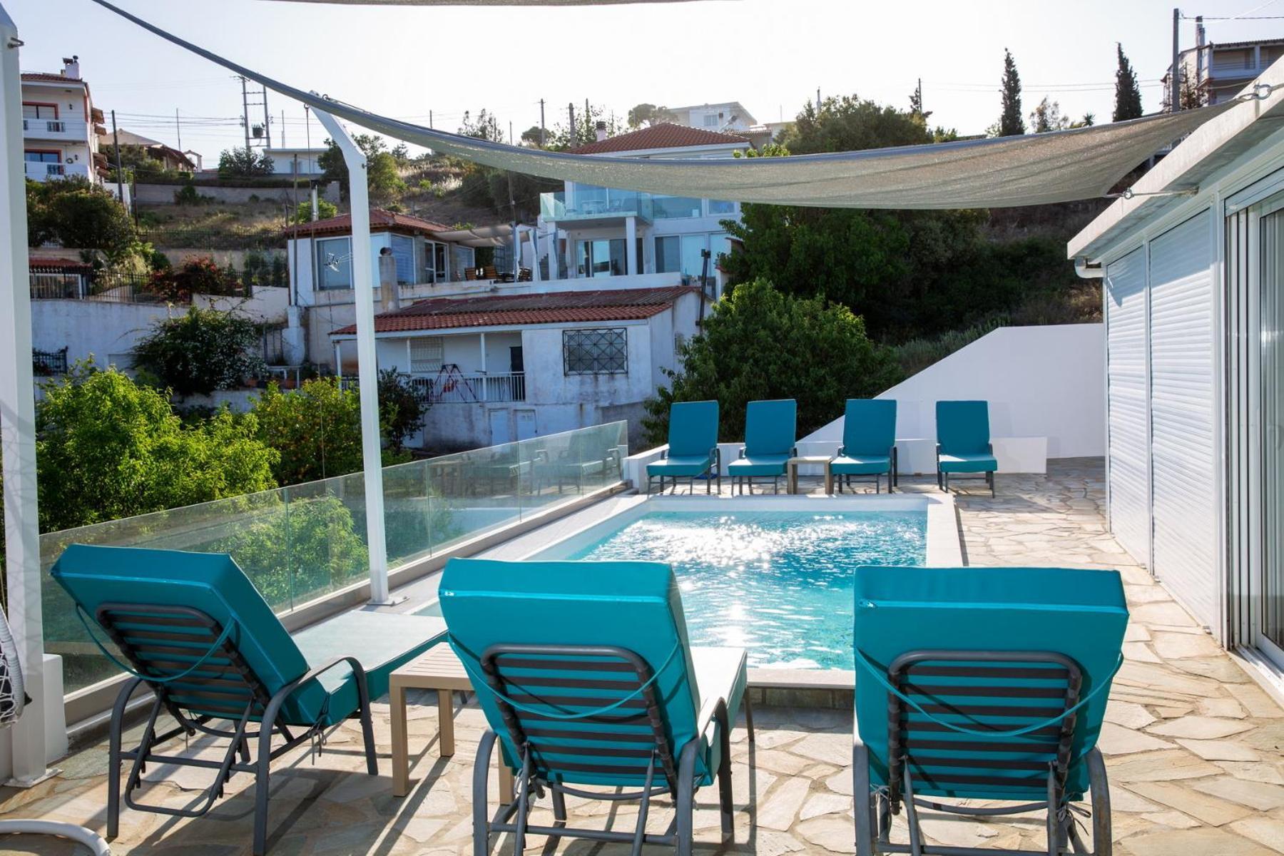 Villa Luna Private Heated Hydro Pool Bbq Beach 4Min Agia Marina Mikrolimanou 외부 사진